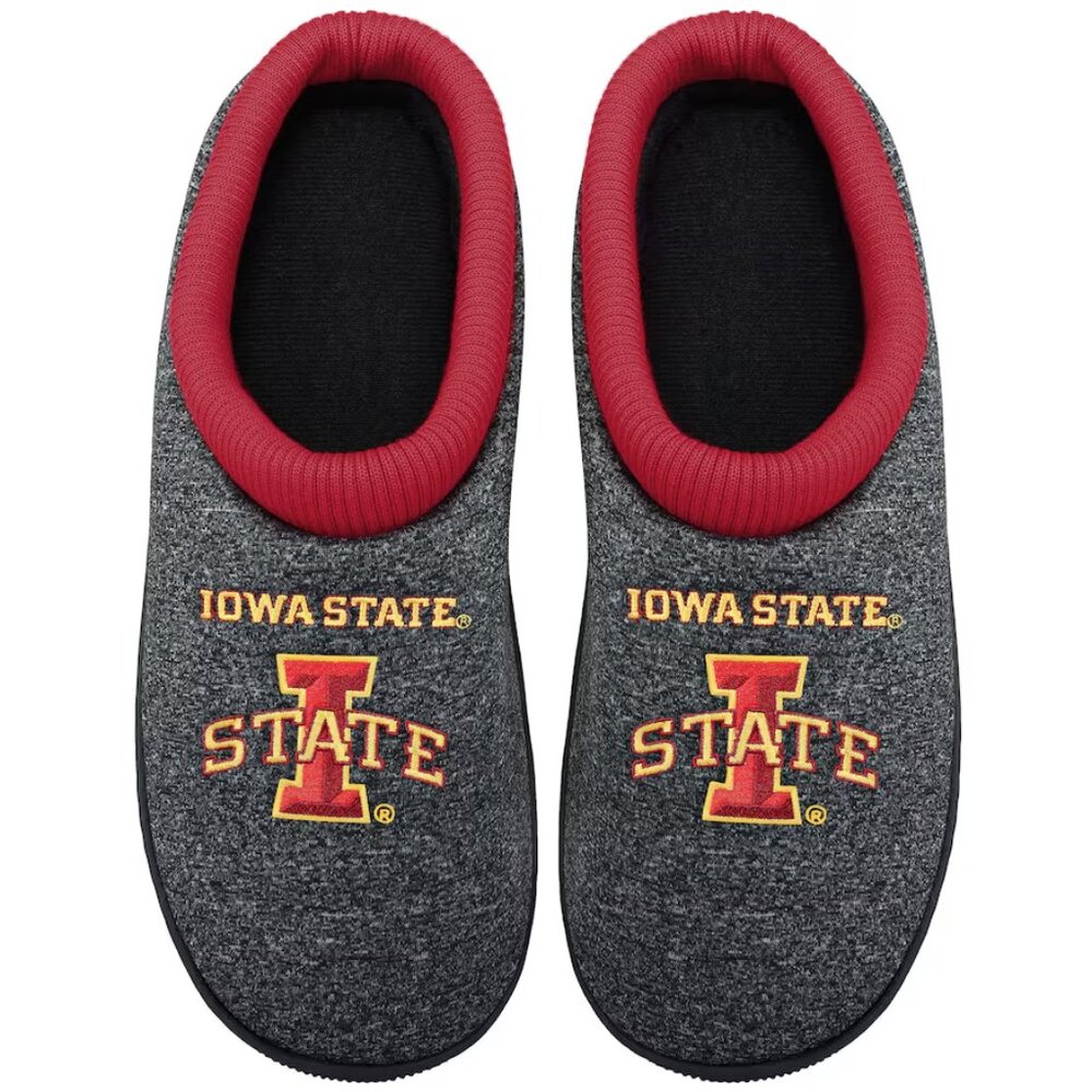 NEW Men's FOCO Iowa State Cyclones Cup Sole Slippers Medium 9-10